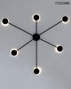 Nowoczesny Minimalistyczny Kinkiet Ścienny Czarny SHADOW MSE010100247 KING HOME